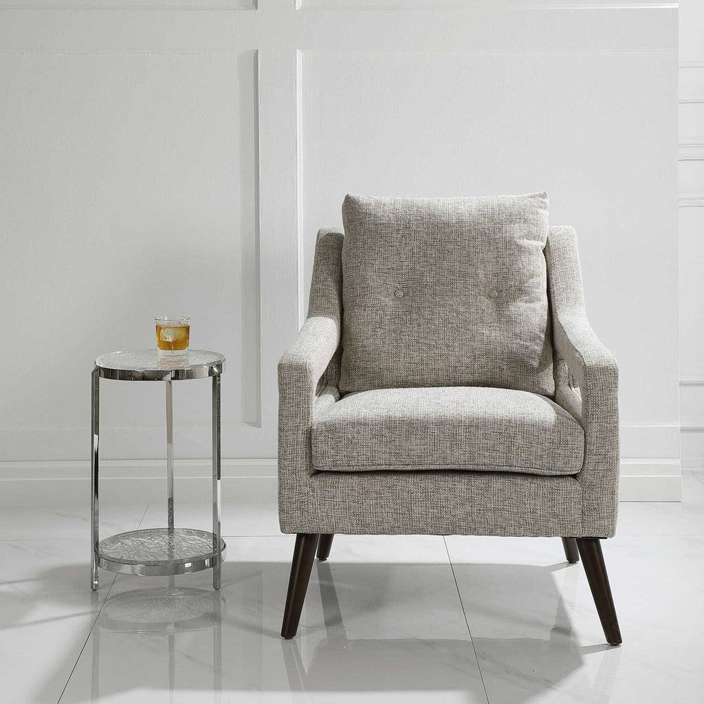 O'Brien Neutral Armchair - Bombay Mercantile