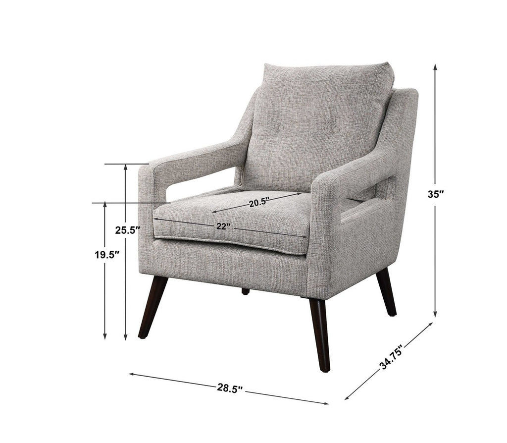 O'Brien Neutral Armchair - Bombay Mercantile