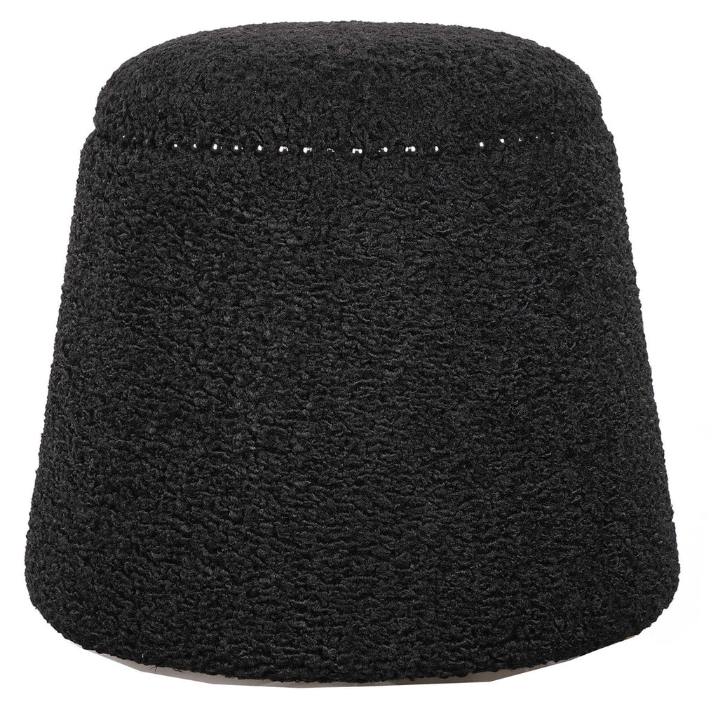 Gumdrop Black Ottoman - Bombay Mercantile