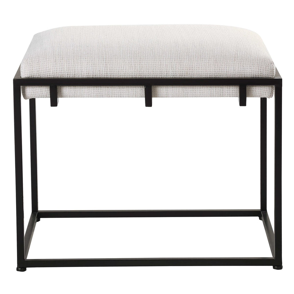 Paradox White Small Bench - Bombay Mercantile