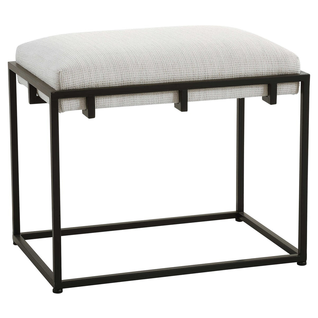 Paradox White Small Bench - Bombay Mercantile
