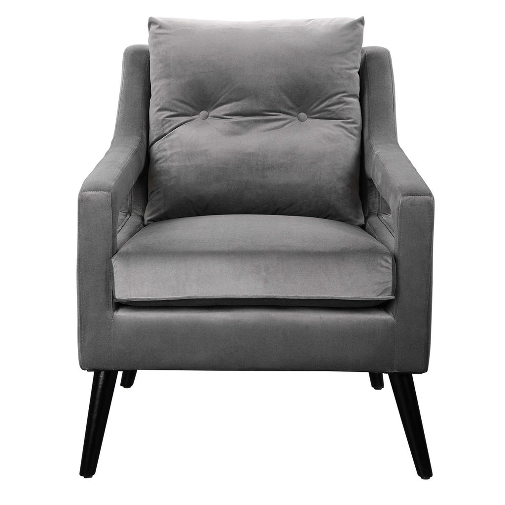 O'Brien Gray Armchair - Bombay Mercantile