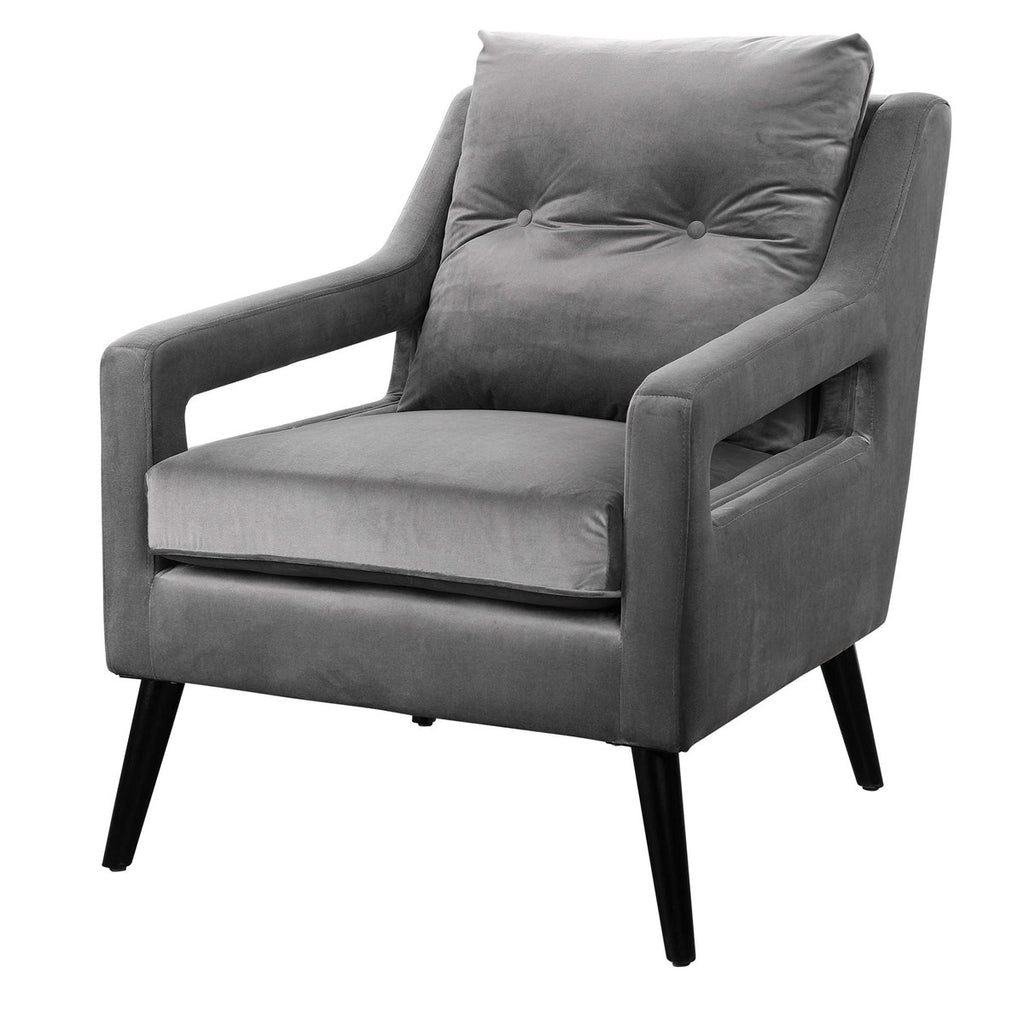 O'Brien Gray Armchair - Bombay Mercantile