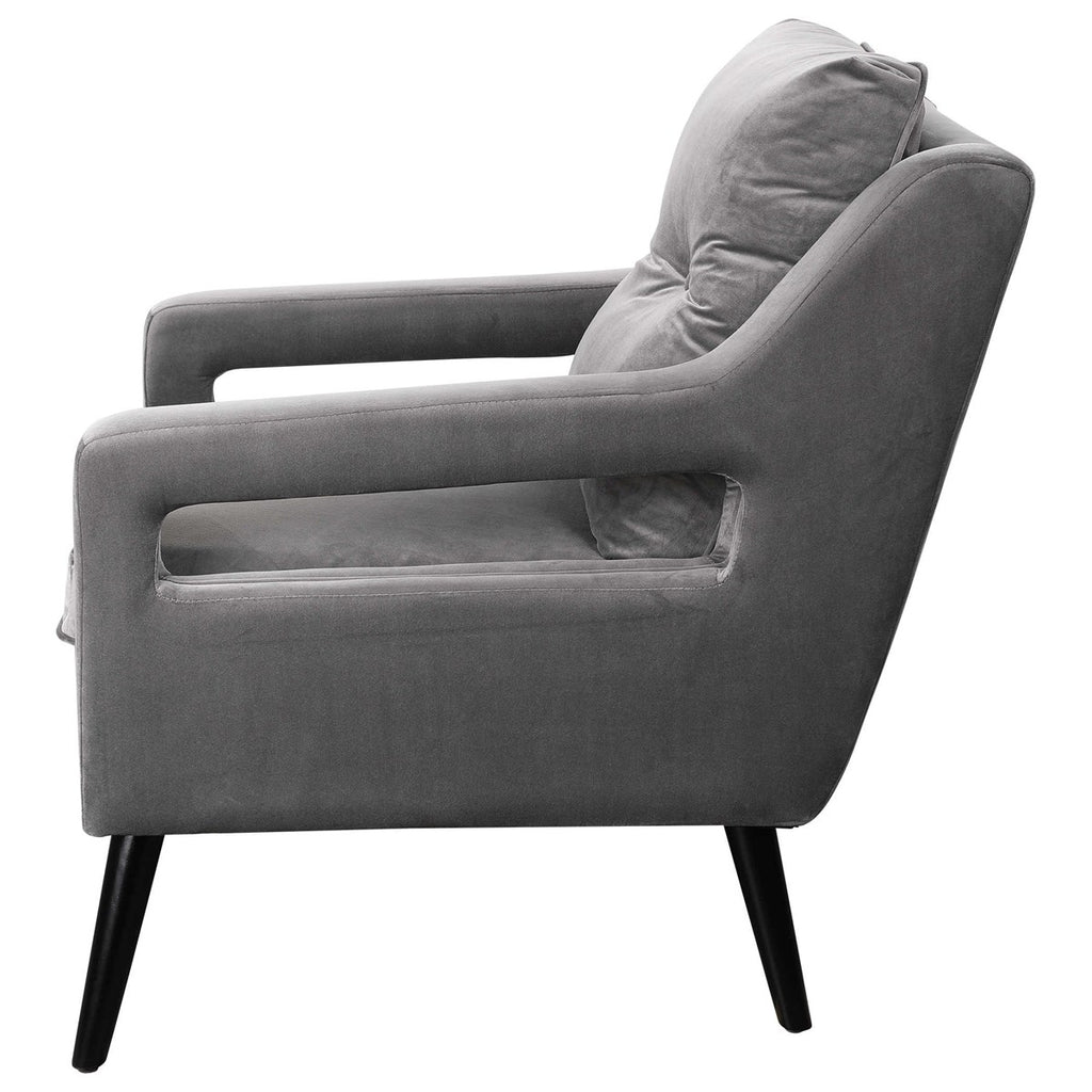 O'Brien Gray Armchair - Bombay Mercantile
