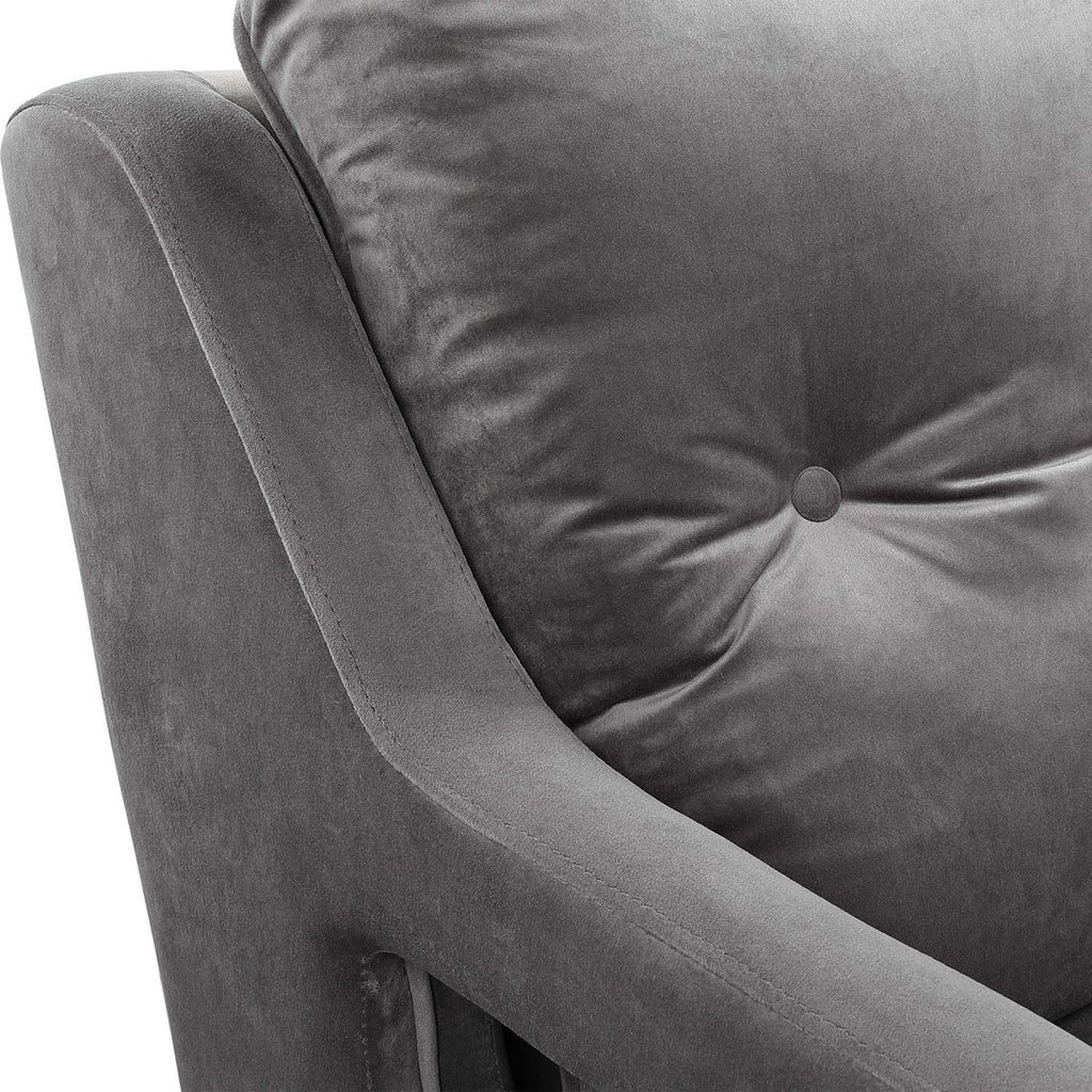 O'Brien Gray Armchair - Bombay Mercantile