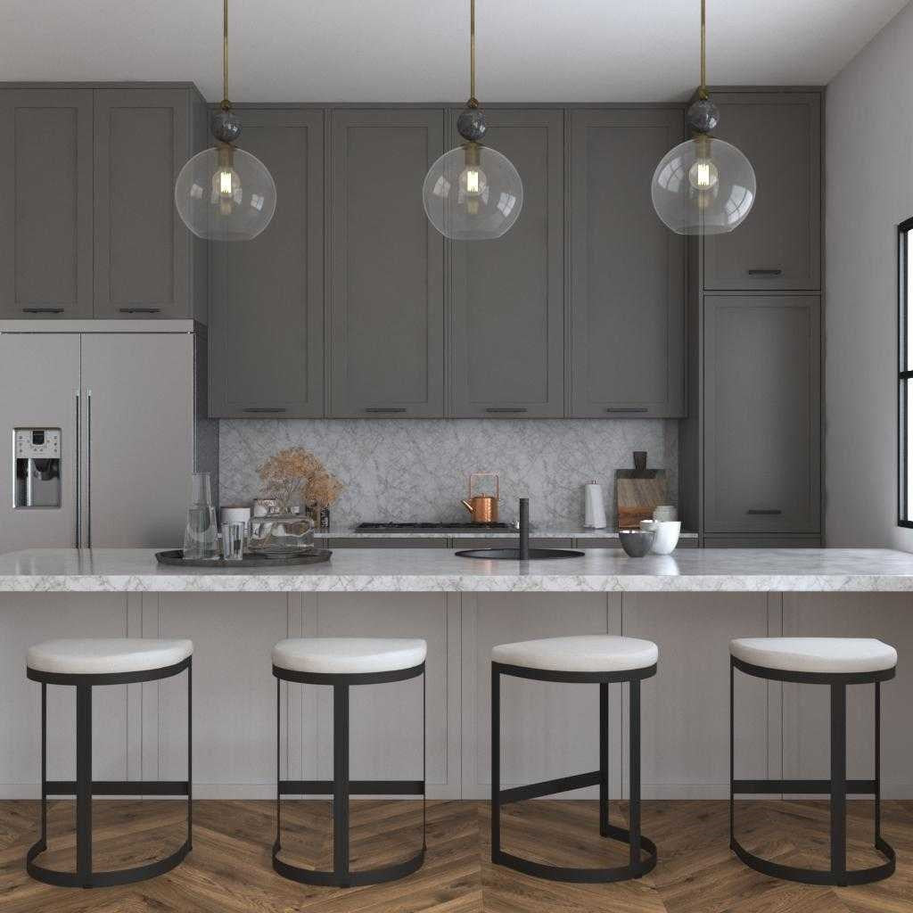 Ivanna Black Iron Counter Stool - Bombay Mercantile