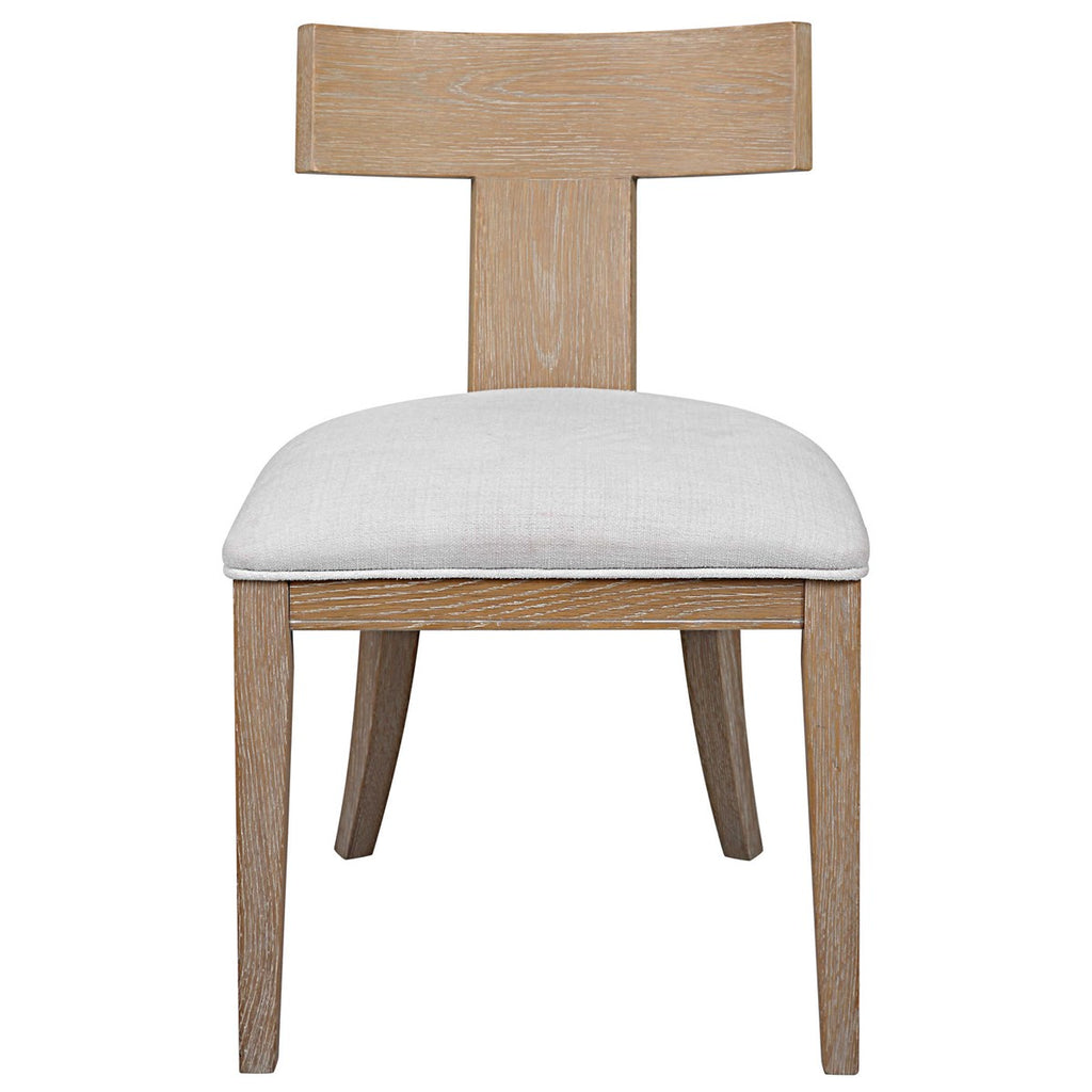 Idris Armless Chair Natural - Bombay Mercantile