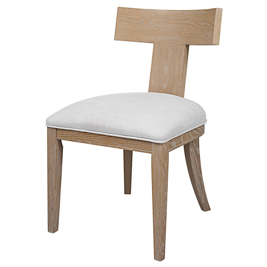 Idris Armless Chair Natural - Bombay Mercantile