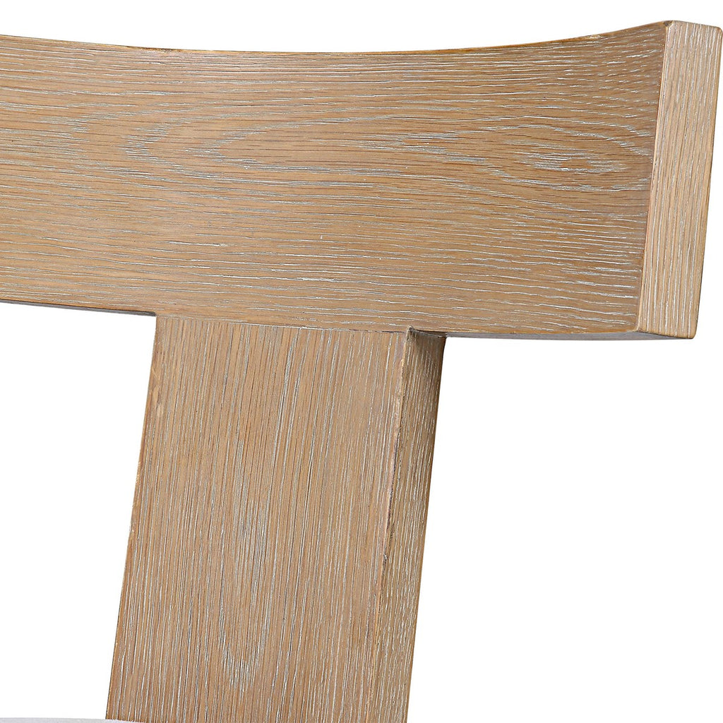 Idris Armless Chair Natural - Bombay Mercantile