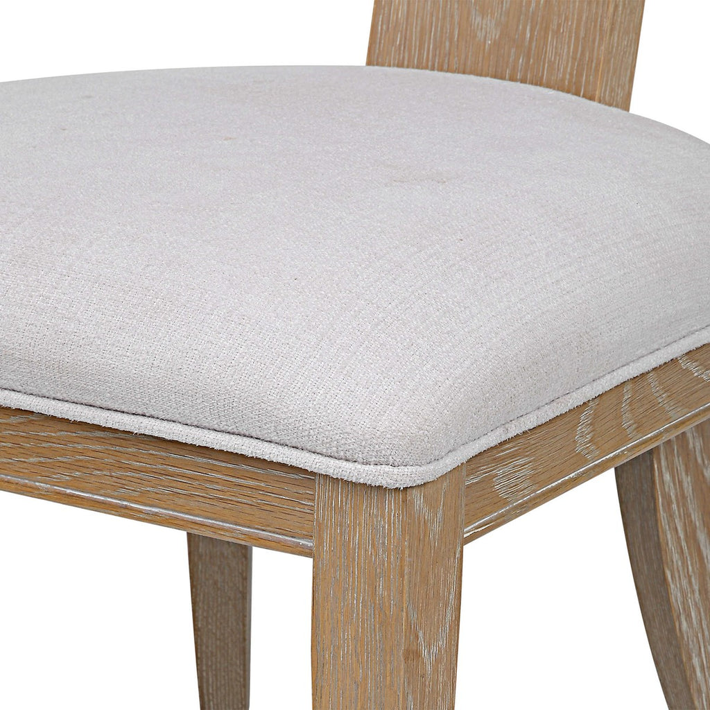 Idris Armless Chair Natural - Bombay Mercantile