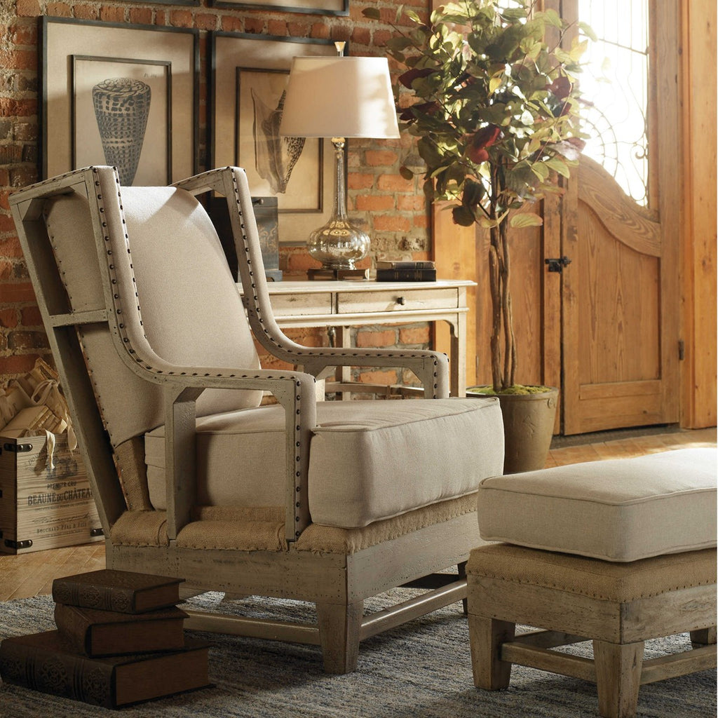 Schafer Linen Armchair - Bombay Mercantile