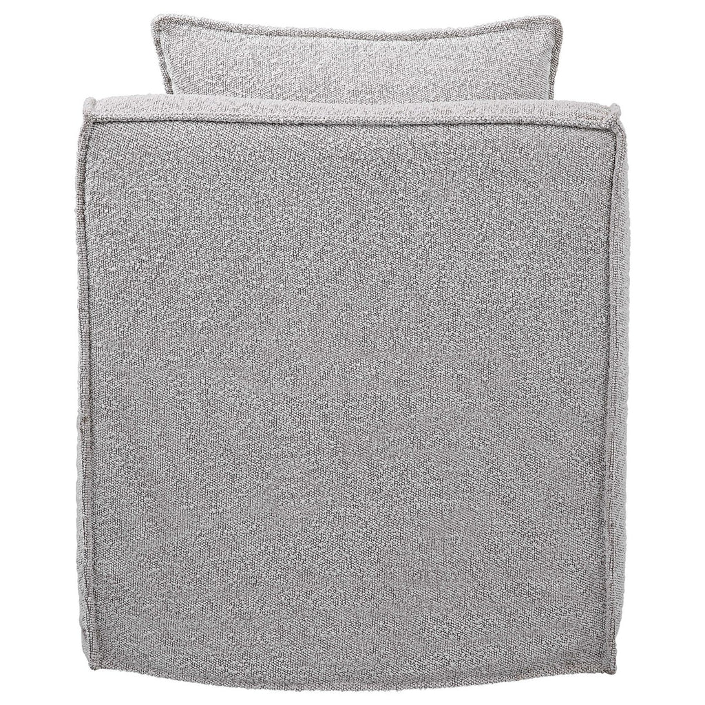Welland Gray Swivel Chair - Bombay Mercantile