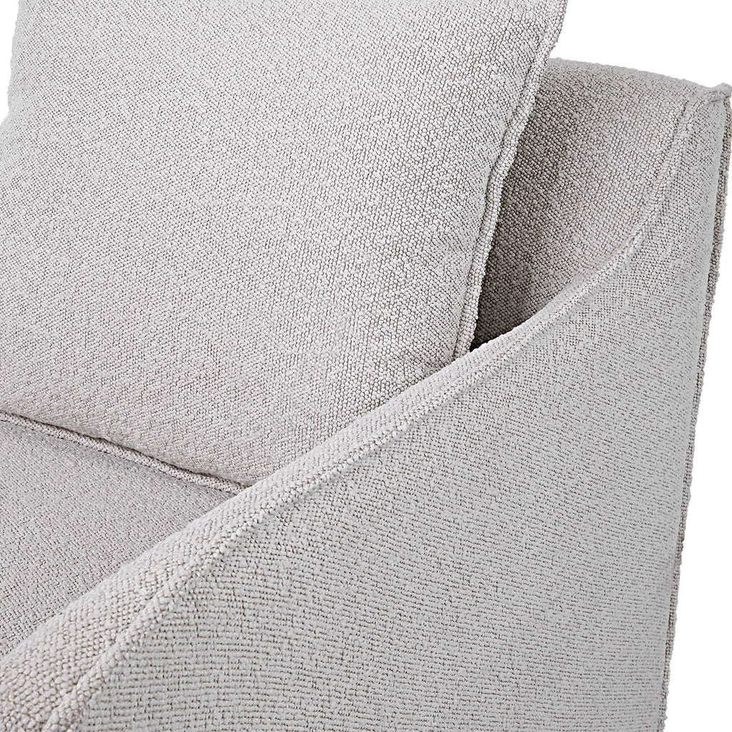 Welland Gray Swivel Chair - Bombay Mercantile