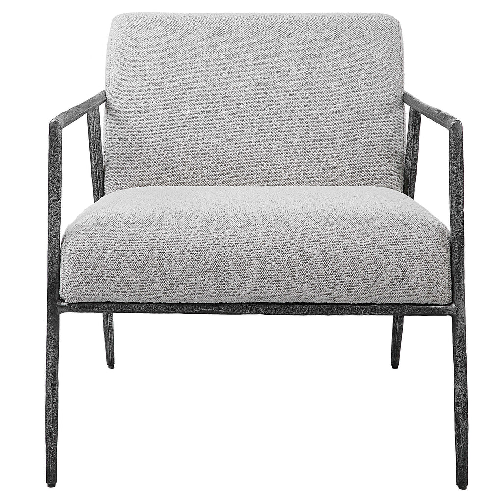 Brisbane Light Gray Accent Chair - Bombay Mercantile