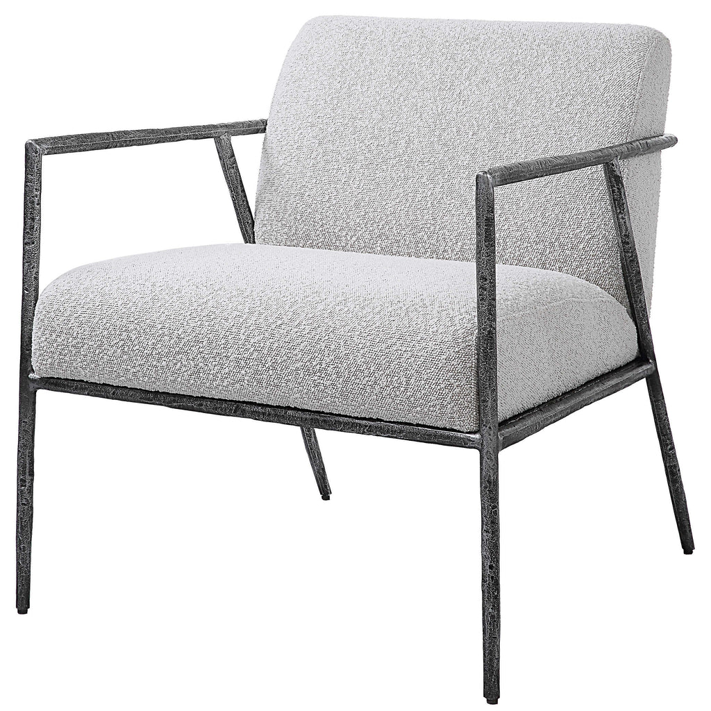 Brisbane Light Gray Accent Chair - Bombay Mercantile