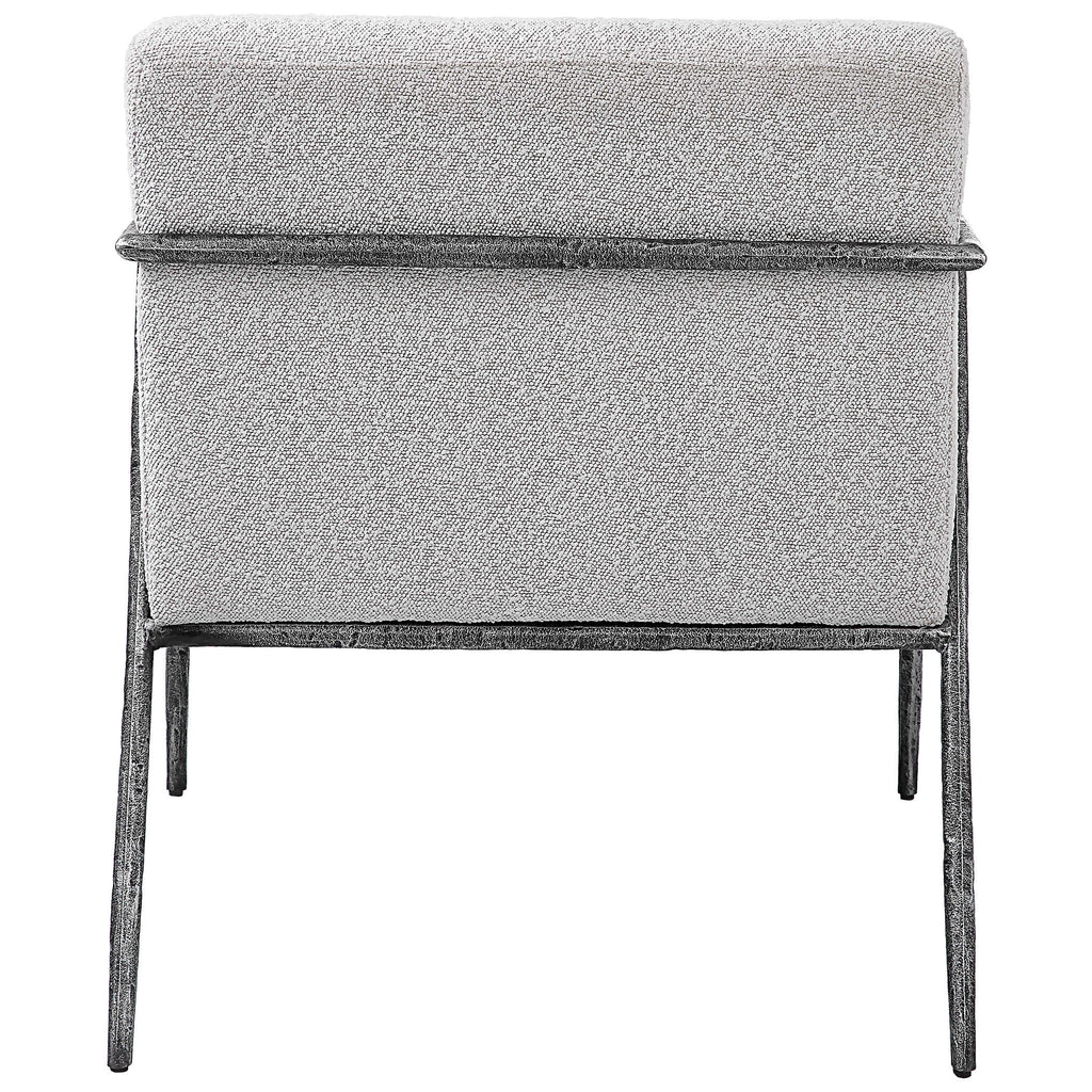 Brisbane Light Gray Accent Chair - Bombay Mercantile