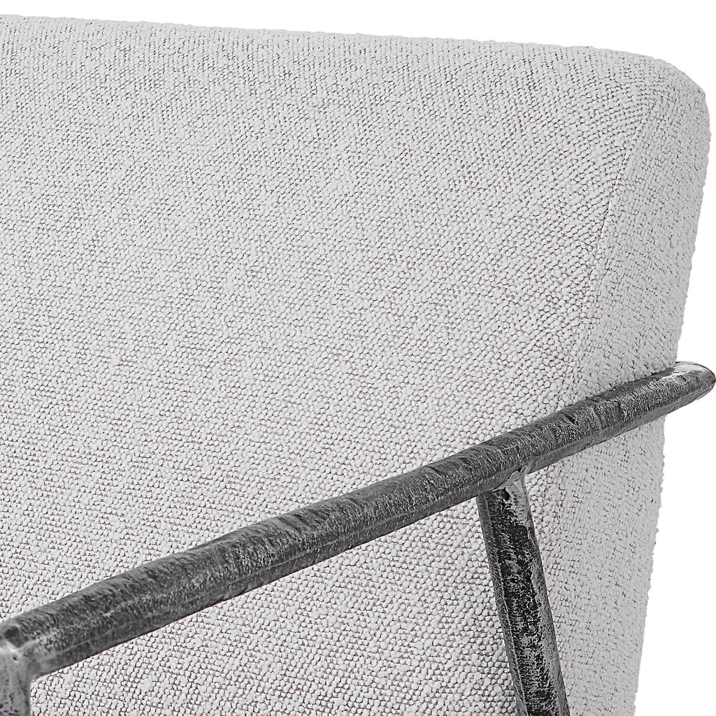 Brisbane Light Gray Accent Chair - Bombay Mercantile
