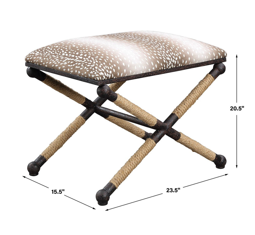 Fawn Small Bench - Bombay Mercantile
