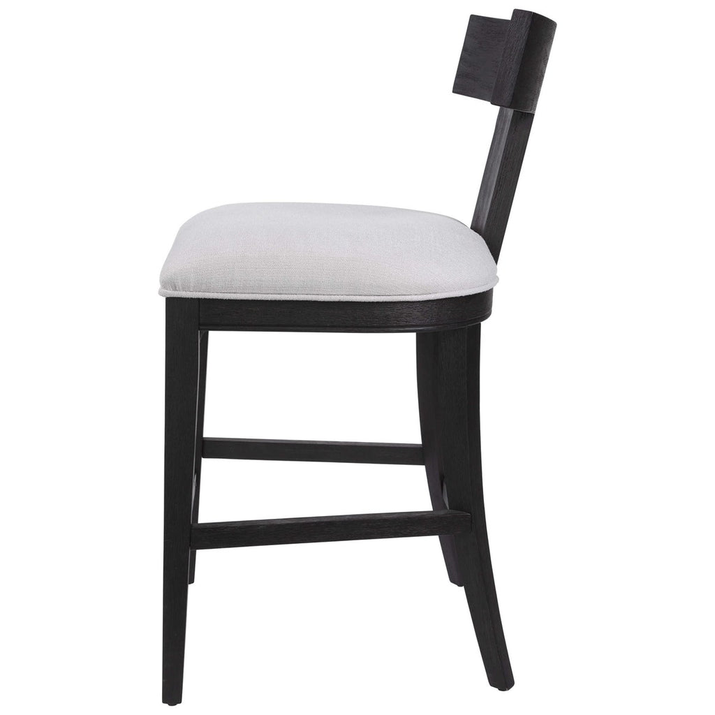 Idris Modern Wood Counter Stool - Bombay Mercantile
