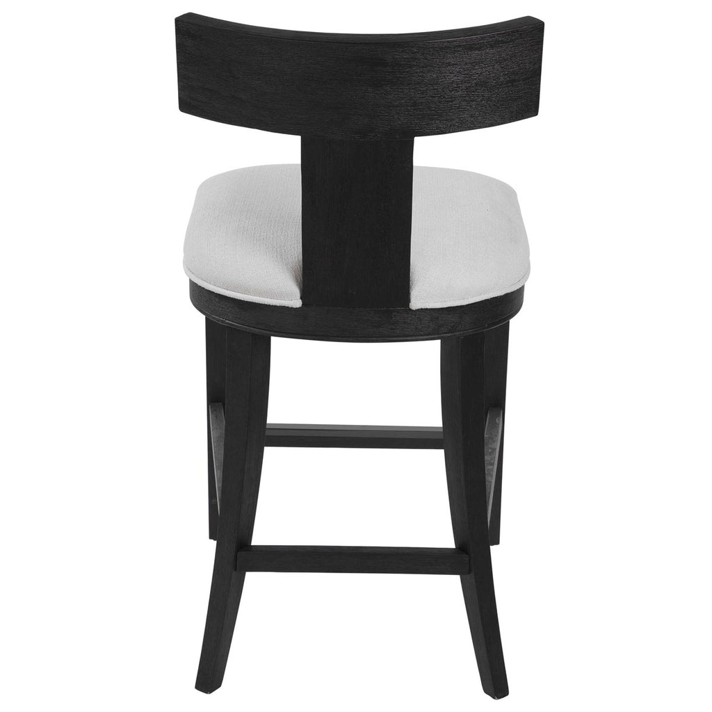 Idris Modern Wood Counter Stool - Bombay Mercantile