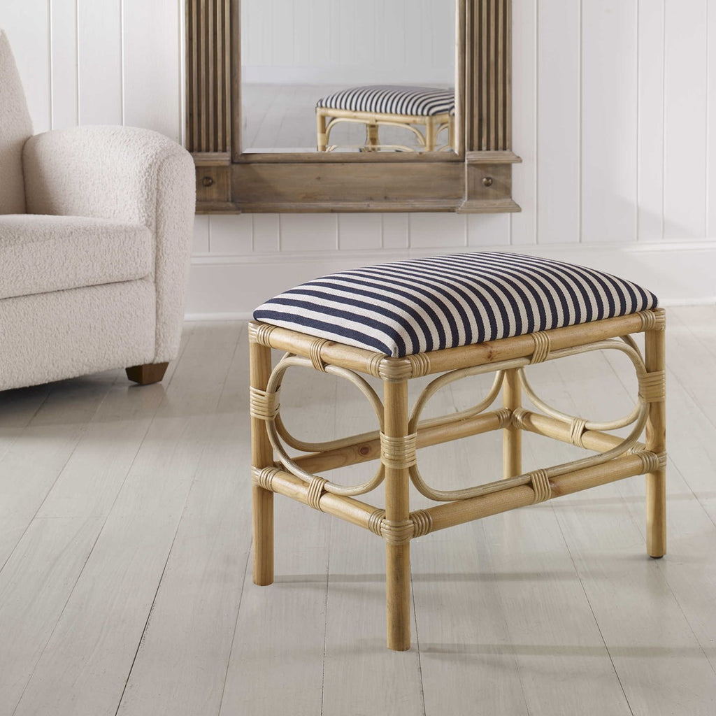 Laguna Small Striped Bench - Bombay Mercantile