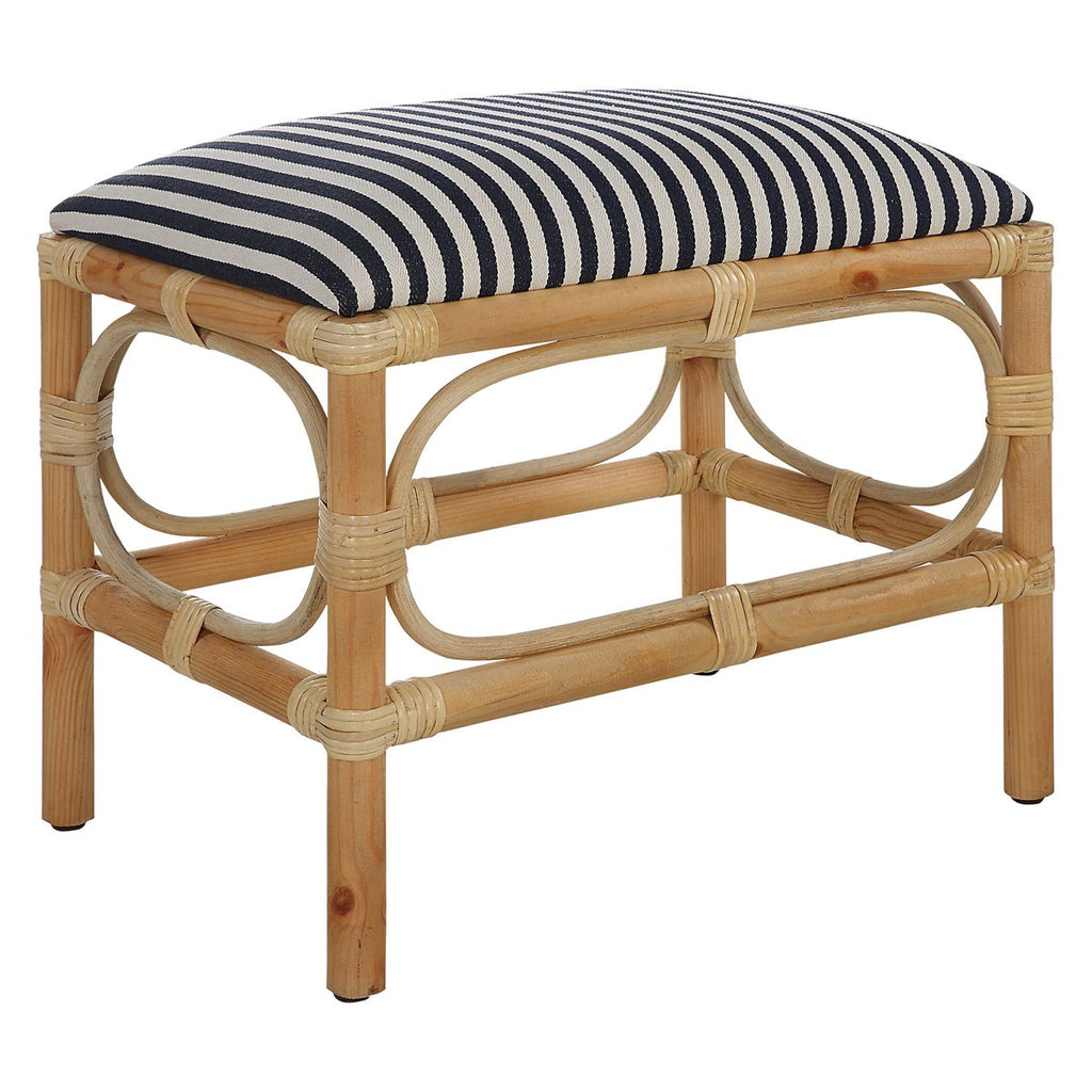 Laguna Small Striped Bench - Bombay Mercantile