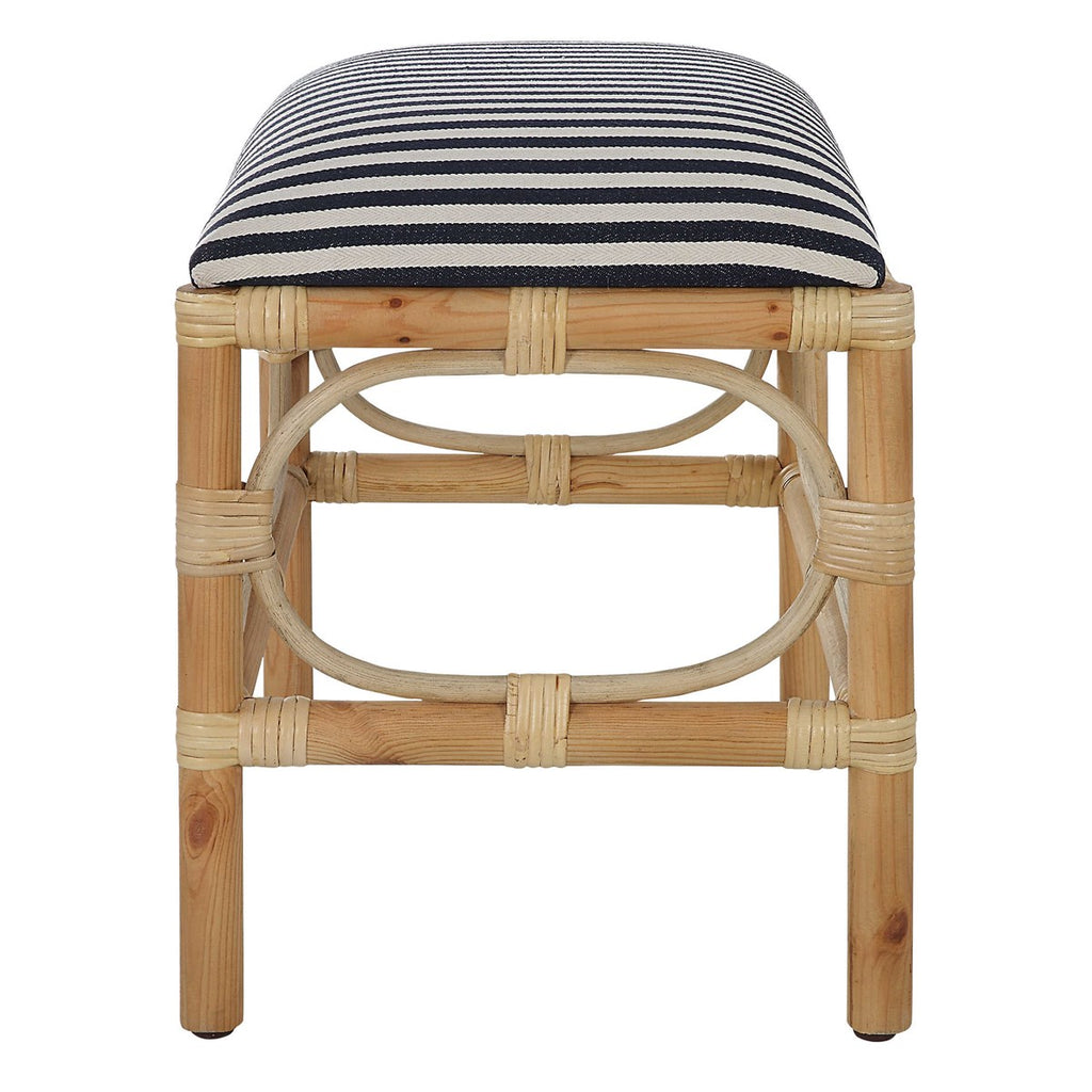 Laguna Small Striped Bench - Bombay Mercantile
