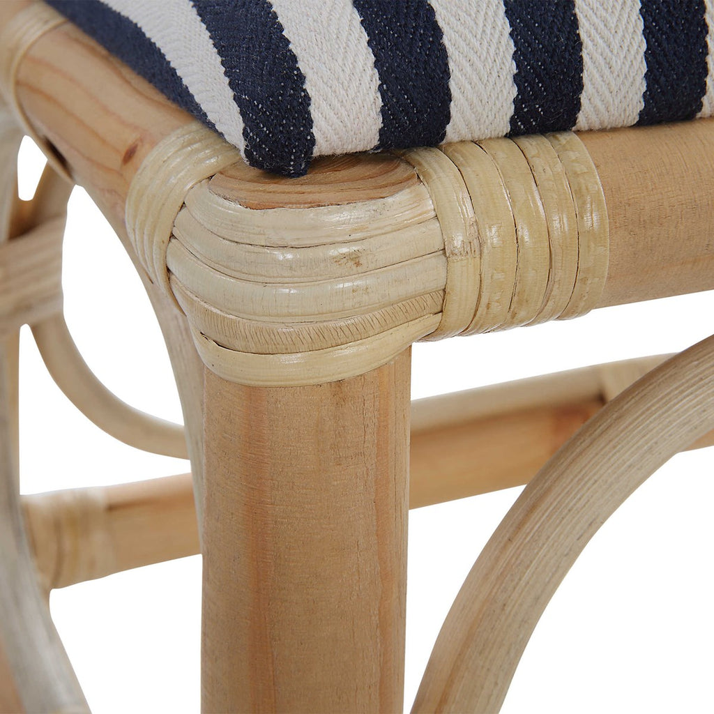 Laguna Small Striped Bench - Bombay Mercantile