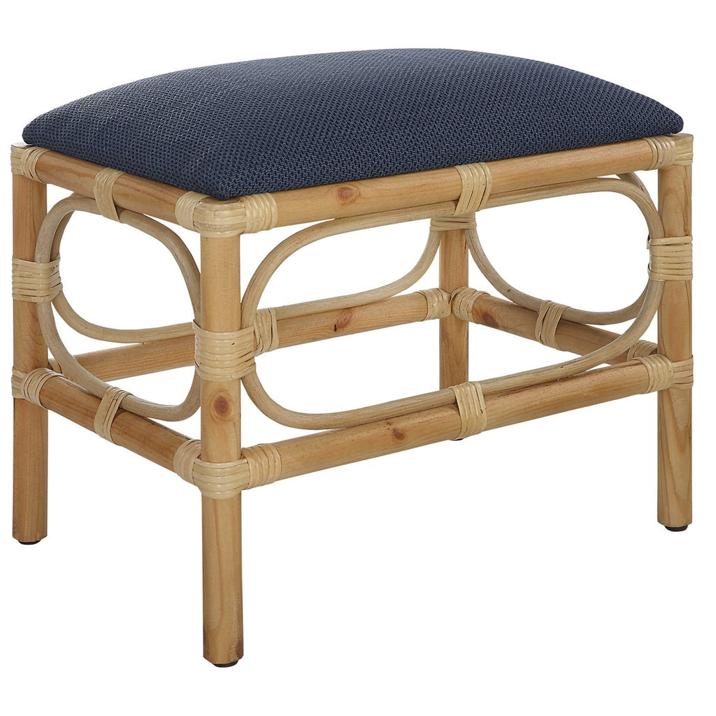 Laguna Small Navy Bench - Bombay Mercantile