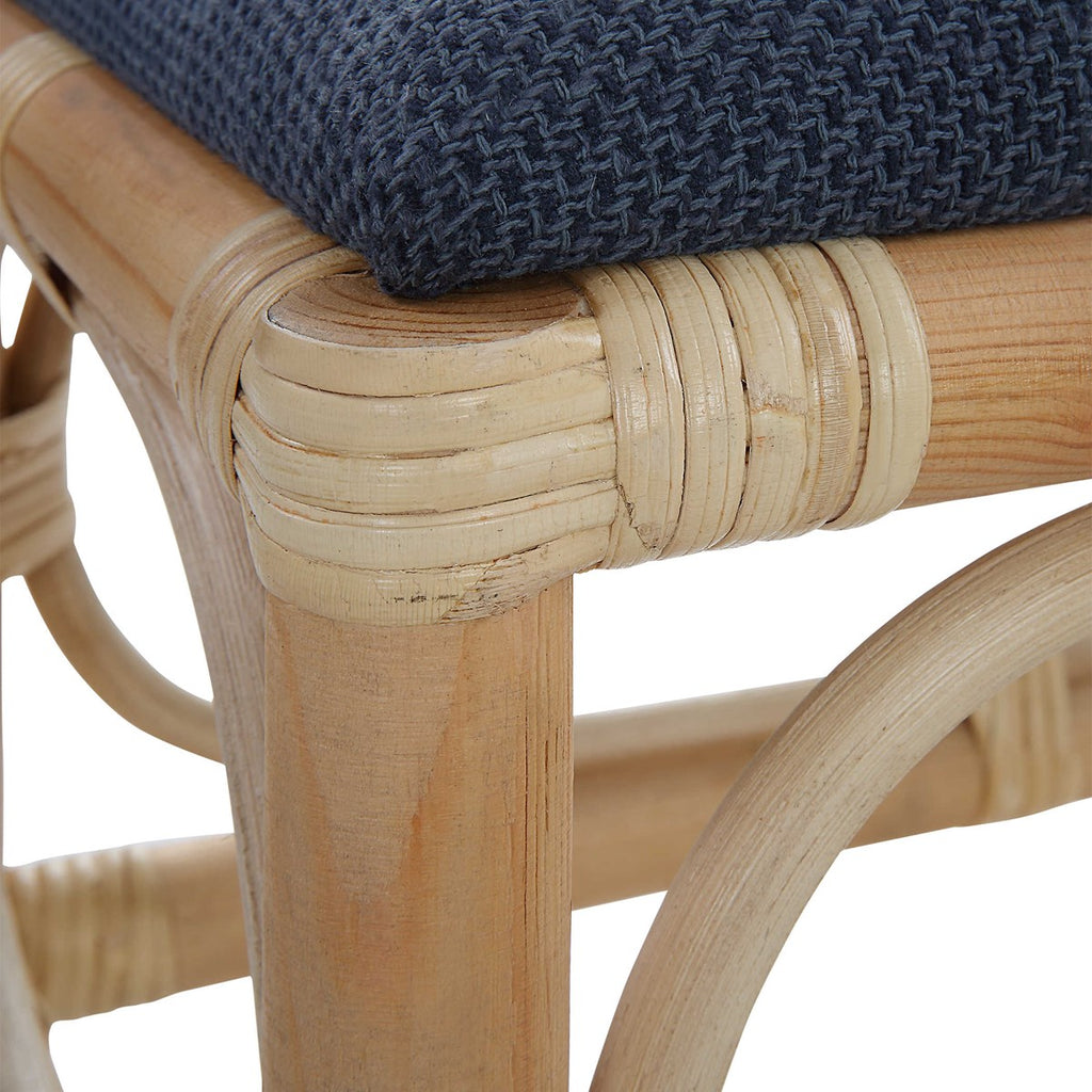 Laguna Small Navy Bench - Bombay Mercantile