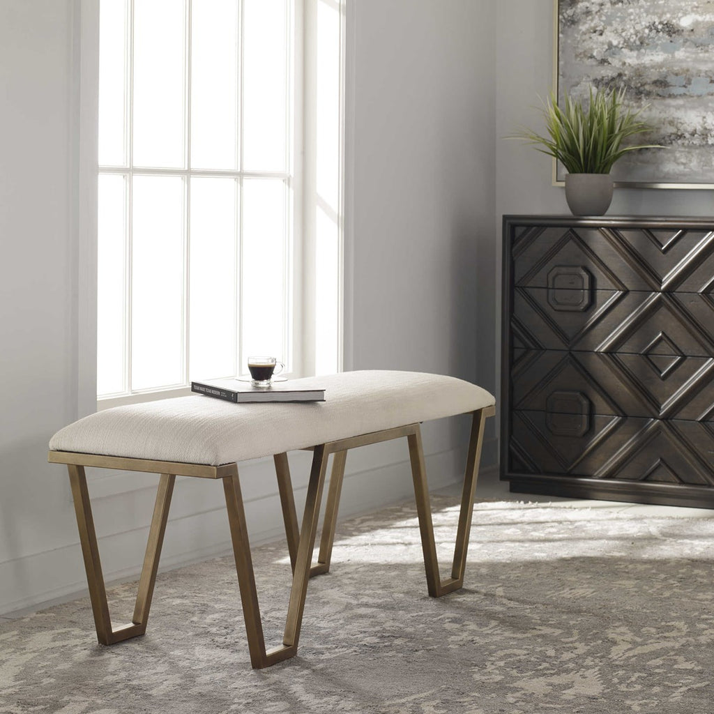 Farrah Geometric Bench - Bombay Mercantile
