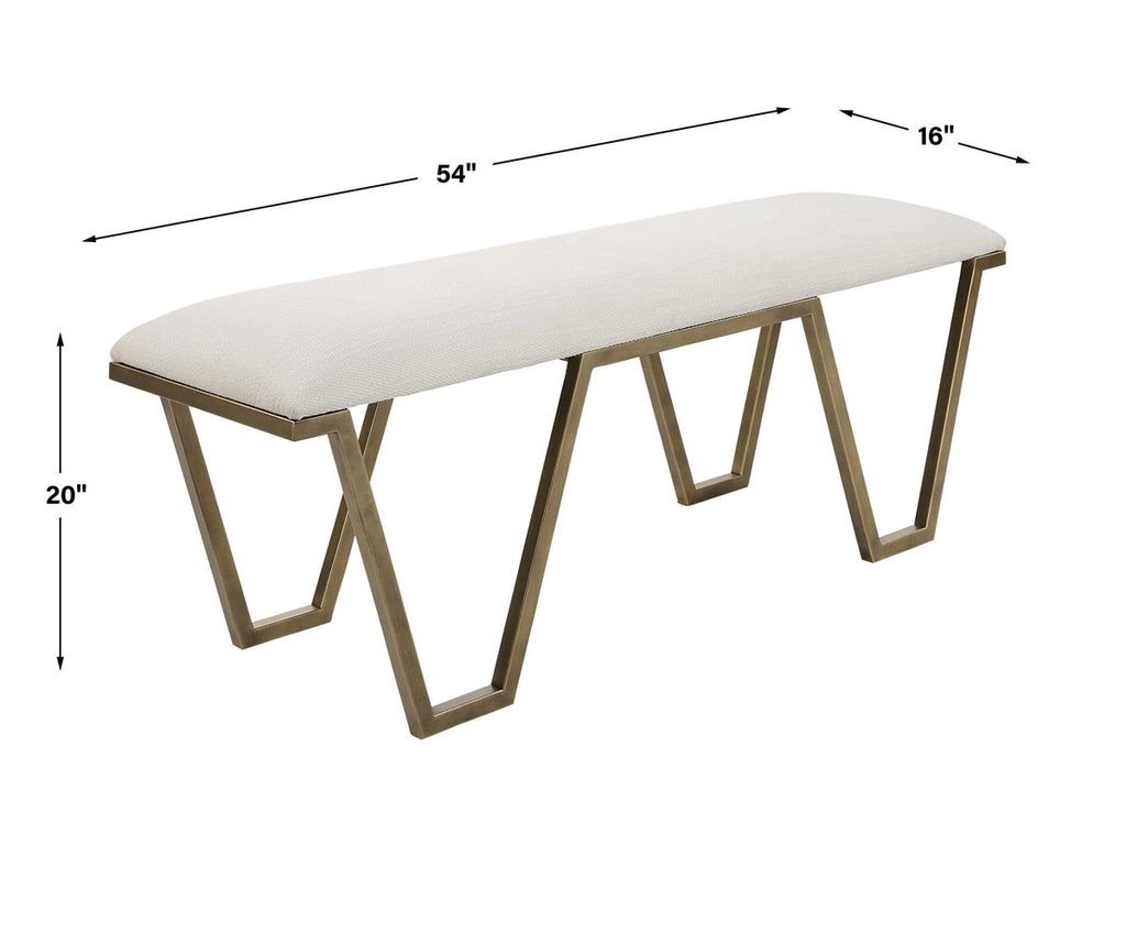 Farrah Geometric Bench - Bombay Mercantile