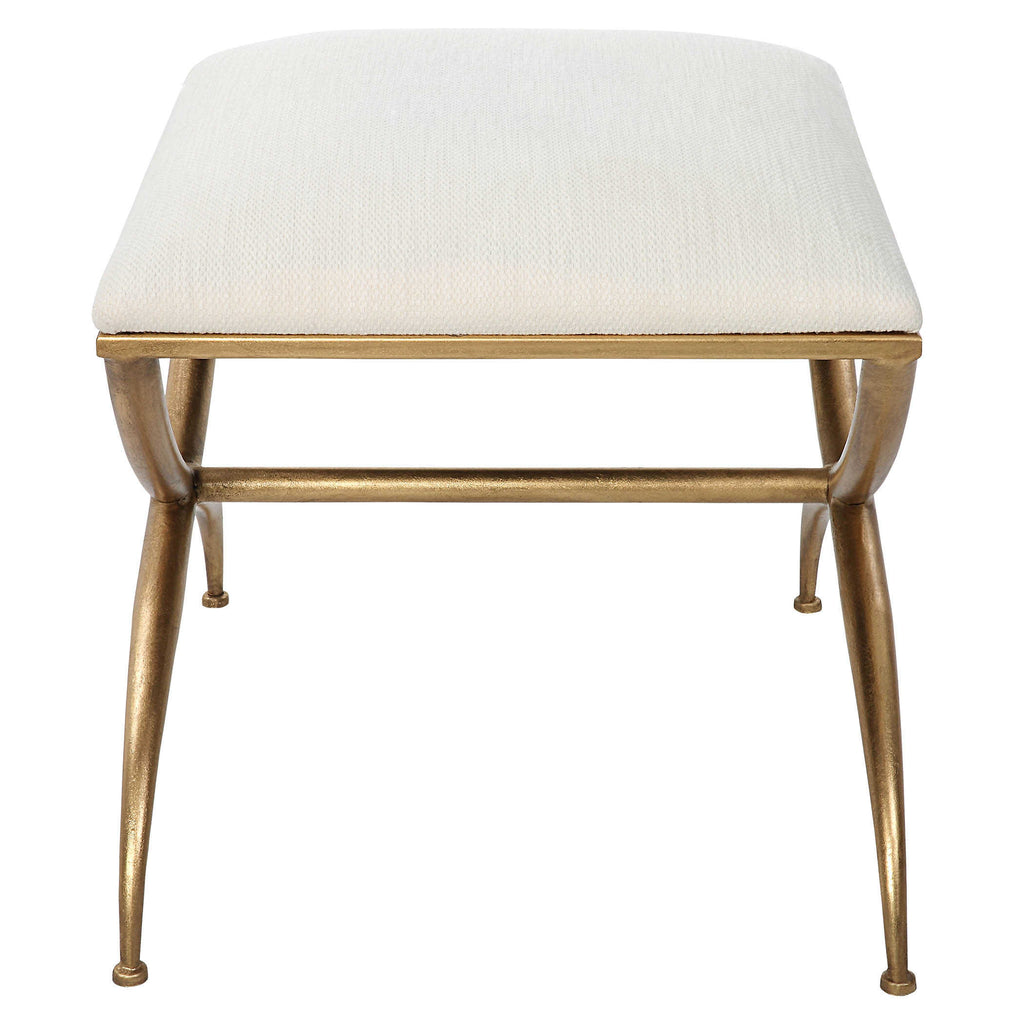 Crossing Small White Bench - Bombay Mercantile