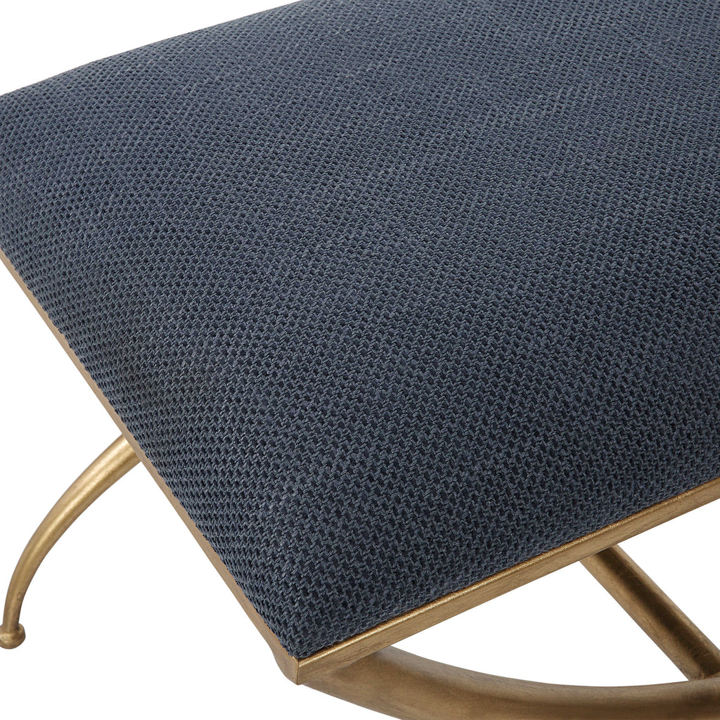 Crossing Small Navy Bench - Bombay Mercantile