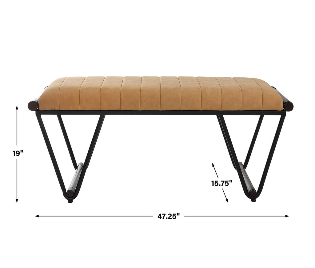 Woodstock Mid-Century Bench - Bombay Mercantile