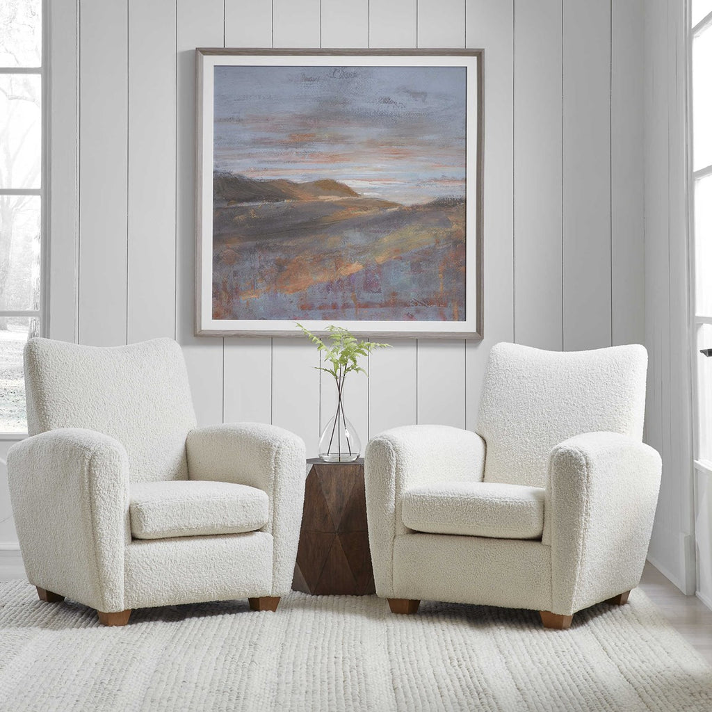 Teddy White Shearling Accent Chair - Bombay Mercantile