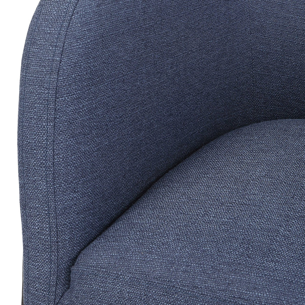 Jacobsen Denim Barrel Chair - Bombay Mercantile