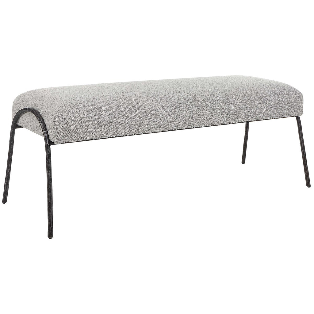 Jacobsen Modern Gray Bench - Bombay Mercantile