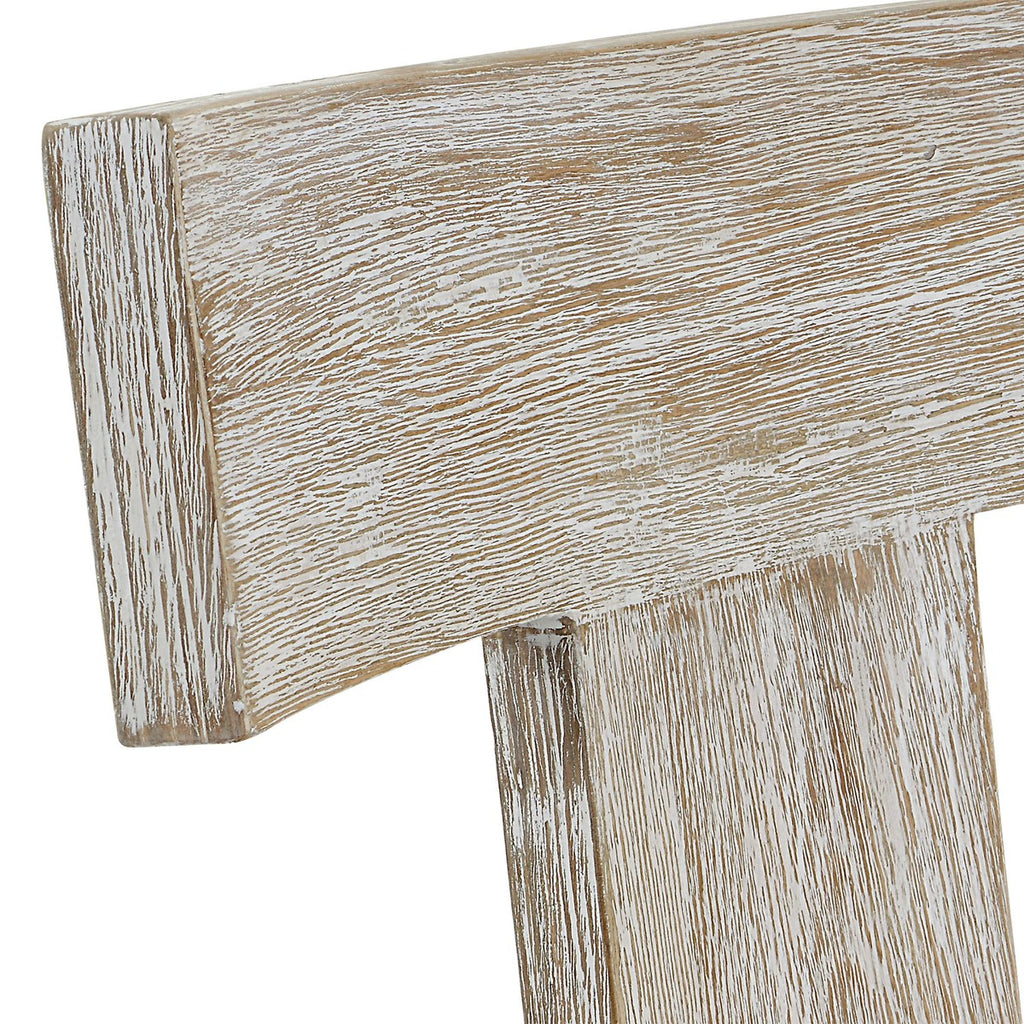 Idris White Counter Stool - Bombay Mercantile