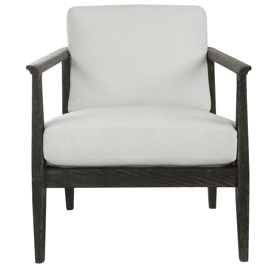 Brunei White Accent Chair - Bombay Mercantile
