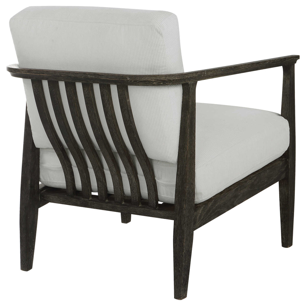 Brunei White Accent Chair - Bombay Mercantile