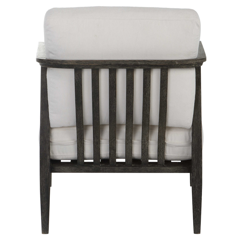 Brunei White Accent Chair - Bombay Mercantile