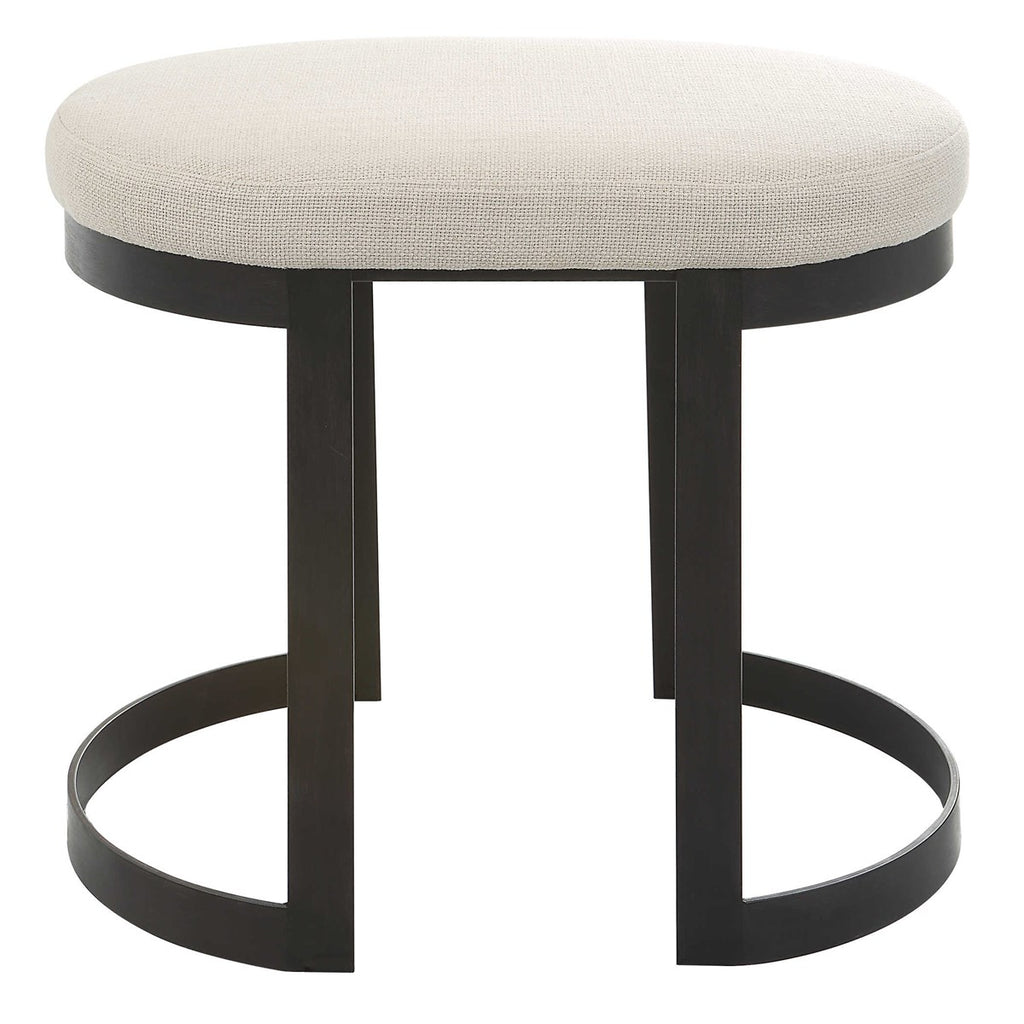 Infinity Black Accent Stool - Bombay Mercantile