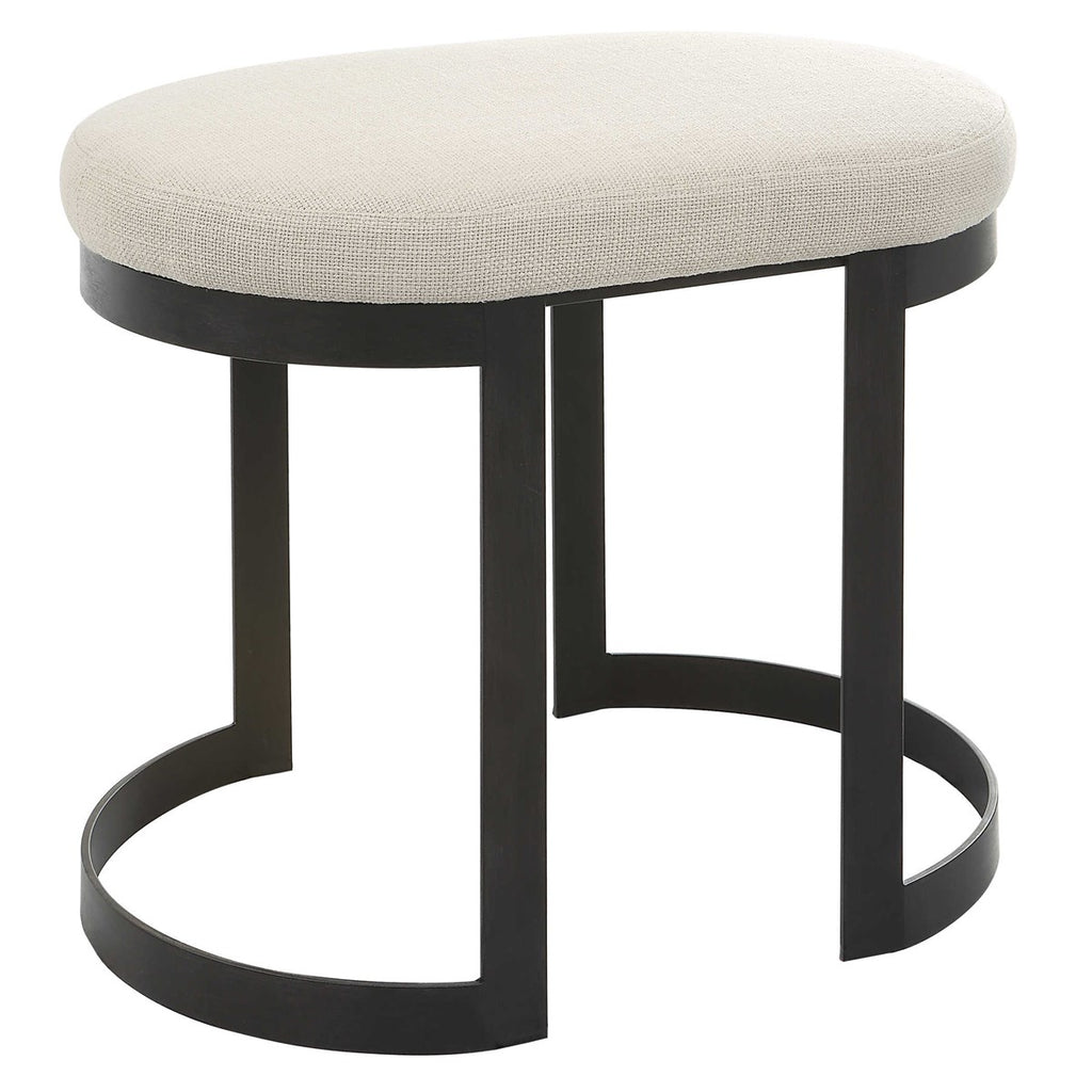 Infinity Black Accent Stool - Bombay Mercantile