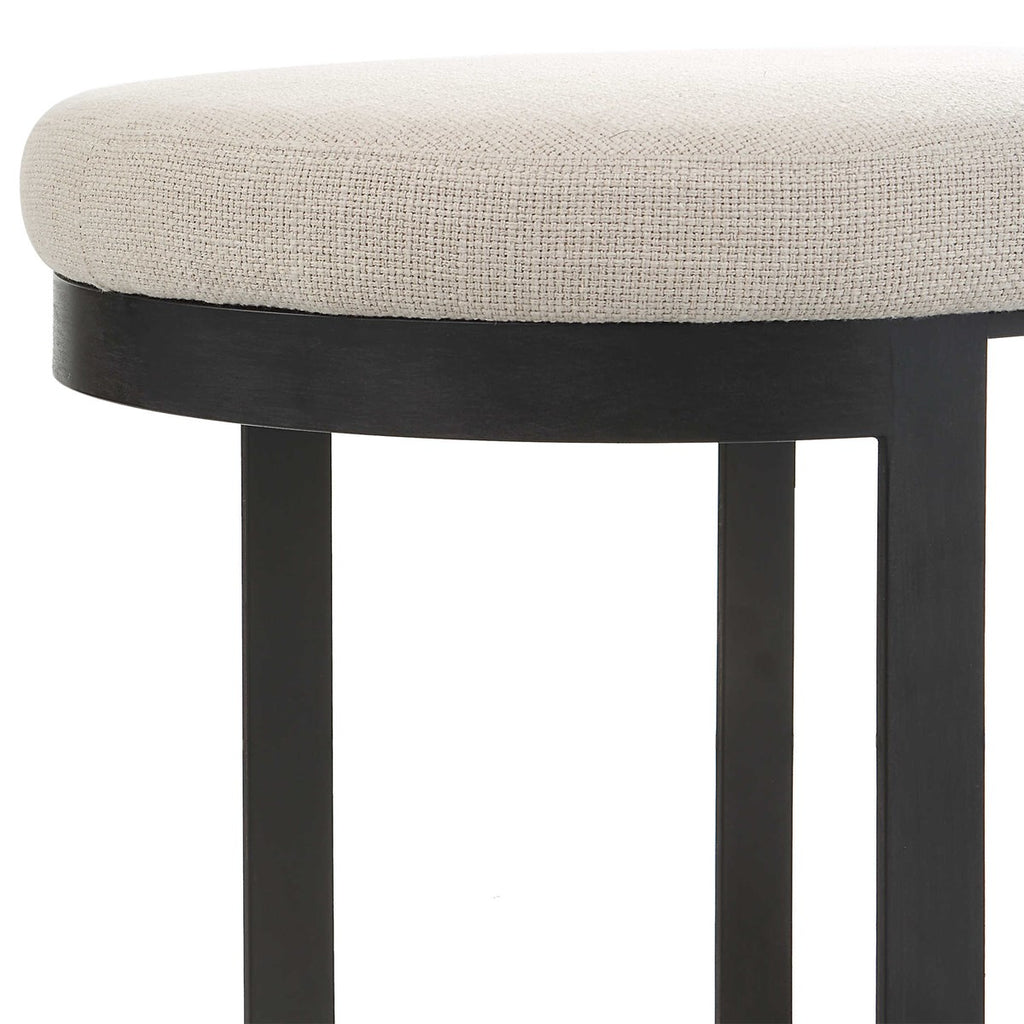 Infinity Black Accent Stool - Bombay Mercantile