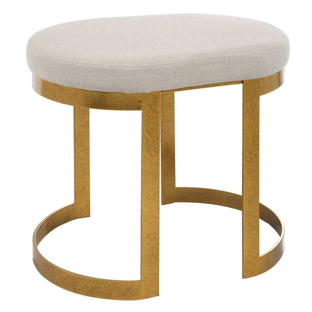 Infinity Gold Accent Stool - Bombay Mercantile