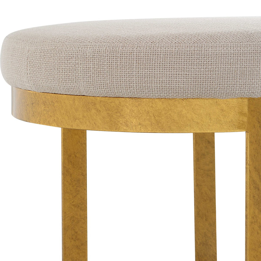 Infinity Gold Accent Stool - Bombay Mercantile