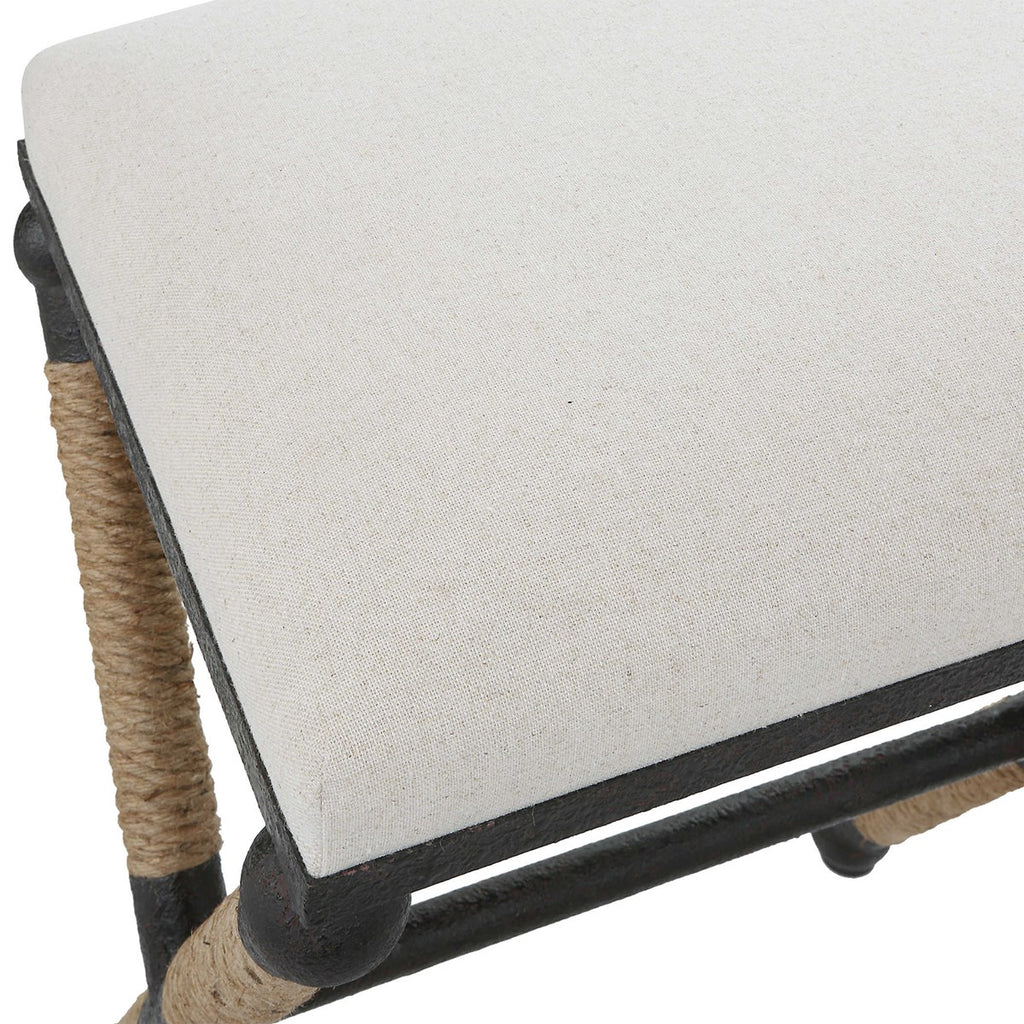 Firth Rustic Oatmeal Counter Stool - Bombay Mercantile
