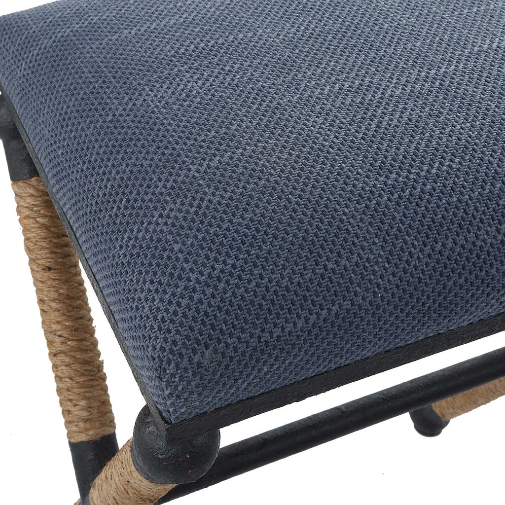 Firth Rustic Navy Counter Stool - Bombay Mercantile