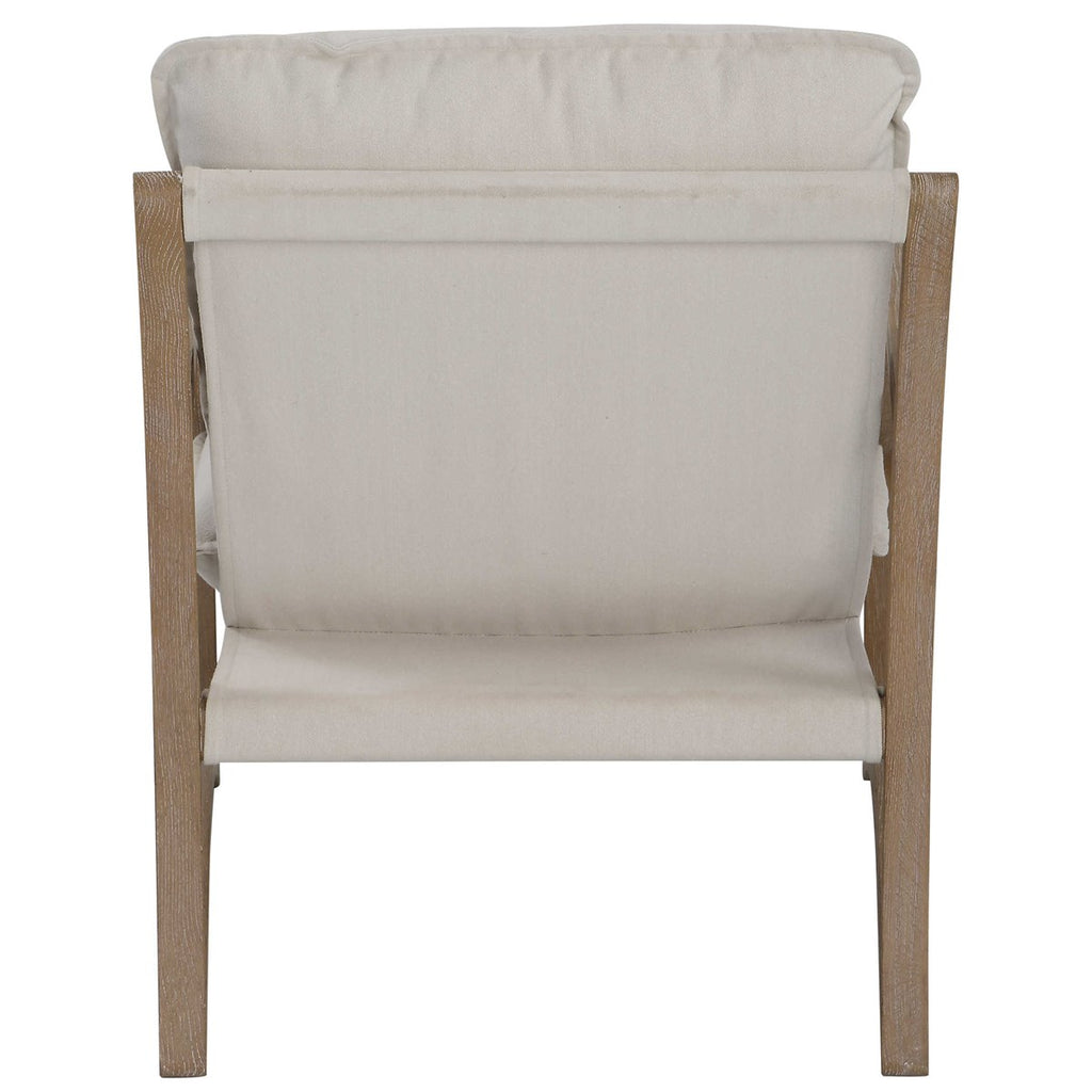Melora Solid Oak Accent Chair - Bombay Mercantile